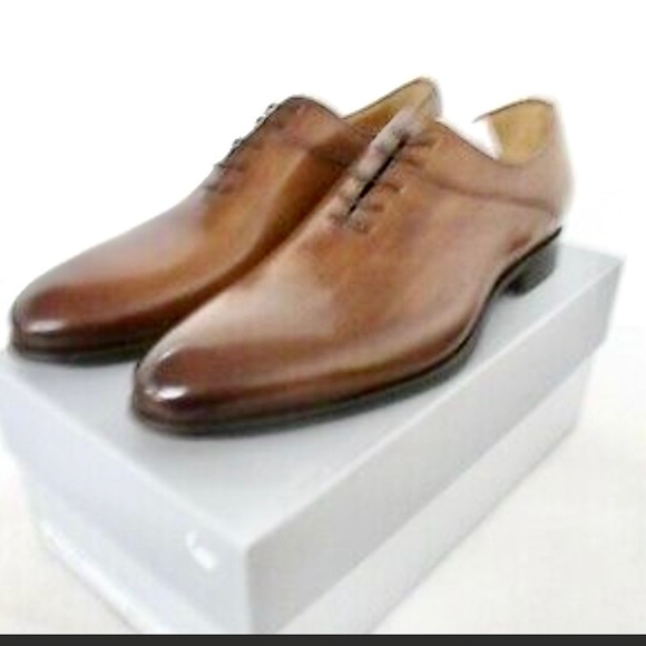 Italy Handcrafted Jose Real Crust Cuoio Brogues Dress Luxury Wingtips Brown - Picture 6 of 16